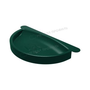 150/100 МП Престиж Заглушка желоба RAL6005 зеленый