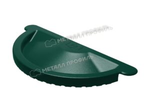 125/100 МП Престиж Заглушка желоба RAL6005 зеленый