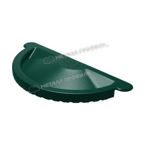125/100 МП Престиж Заглушка желоба RAL6005 зеленый