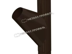 125/100 МП Престиж Тройник трубы RR32 темно-коричневый