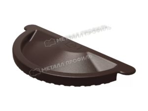 125/100 МП Престиж Заглушка желоба RAL8017 коричневый