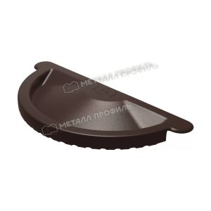125/100 МП Престиж Заглушка желоба RAL8017 коричневый