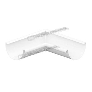 125/100 МП Престиж Угол желоба внутренний 90гр RAL9010 белый
