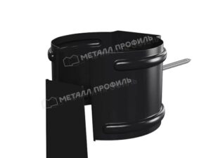 125/100 МП Престиж Держатель трубы (на кирпич) RAL9005 черный темный