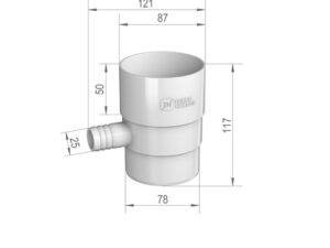 125/82 ТН Отвод для сбора воды RAL 6005 зеленый