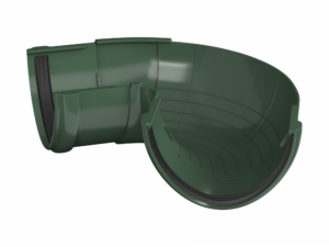 125/82 ТН Угол желоба регулируемый 90-150гр RAL 6005 зеленый