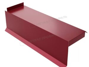 Металл Профиль Планка сегментная торцевая левая 350 мм NormanMP (ПЭ-01-3005-0.5)