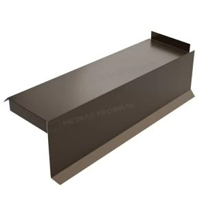 Металл Профиль Планка сегментная торцевая правая 350 мм NormanMP (ПЭ-01-RR32-0.5)