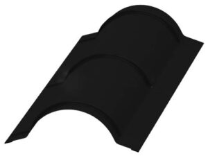Металл Профиль Планка конька круглого R110х2000 (PURMAN-20-9005-0.5)