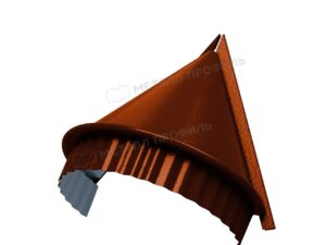Металл Профиль Заглушка конька круглого конусная (AGNETA-20-CopperCopper-0.5)