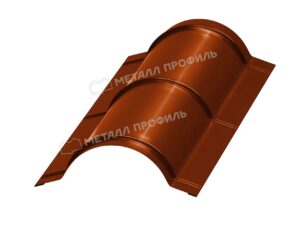 Металл Профиль Планка конька круглого R110х2000 (AGNETA-03-CopperCopper-0.5)