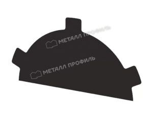 Металл Профиль Заглушка конька круглого простая (PURMAN-20-RR32-0.5)