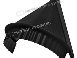 Металл Профиль Заглушка конька круглого конусная (PURMAN-20-9005-0.5)