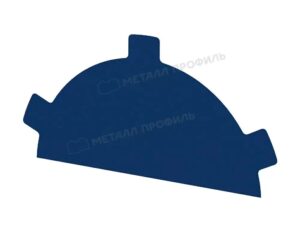 Металл Профиль Заглушка конька круглого простая NormanMP (ПЭ-01-5005-0.5)