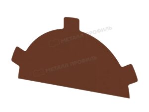 Металл Профиль Заглушка конька круглого простая (PURETAN-20-RR750-0.5)