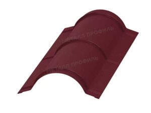 Металл Профиль Планка конька круглого R110х2000 (ПЭ-01-3005-0.45)