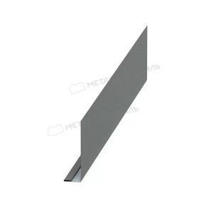 Металл Профиль Планка карнизного свеса 250х50х2000 NormanMP (ПЭ-01-9006-0.5)