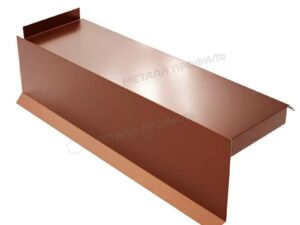 Металл Профиль Планка сегментная торцевая левая 400 мм (PURMAN-20-Argillite-0.5)