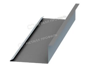 Металл Профиль Планка примыкания нижняя 250х122х2000 (ПЭ-01-9006-0.45)