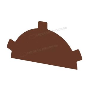 Металл Профиль Заглушка конька круглого простая NormanMP (ПЭ-01-8004-0.5)