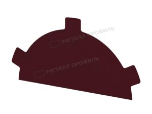 Металл Профиль Заглушка конька круглого простая (PURMAN-20-3005-0.5)