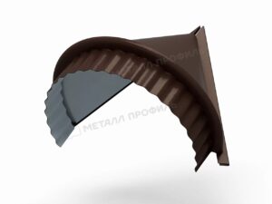 Металл Профиль Заглушка конька круглого конусная NormanMP (ПЭ-01-8017-0.5)