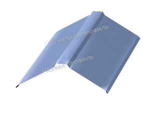 Металл Профиль Планка конька плоского 150х150х2000 (PURMAN-20-Galmei-0.5)