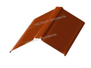 Металл Профиль Планка конька плоского 120х120х2000 (AGNETA-03-CopperCopper-0.5)