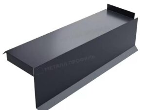 Металл Профиль Планка сегментная торцевая правая 350 мм (PURMAN-20-7024-0.5)