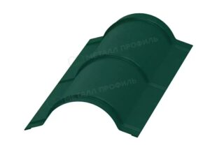 Металл Профиль Планка конька круглого R110х2000 NormanMP (ПЭ-01-6005-0.5)