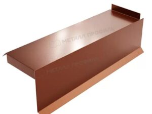 Металл Профиль Планка сегментная торцевая правая 400 мм (PURMAN-20-Argillite-0.5)