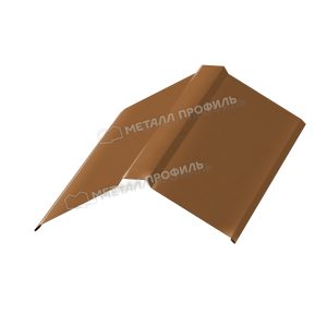 Металл Профиль Планка конька плоского 190х190х2000 (PURMAN-20-Argillite-0.5)