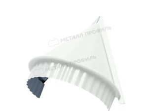 Металл Профиль Заглушка конька круглого конусная NormanMP (ПЭ-01-9003-0.5)