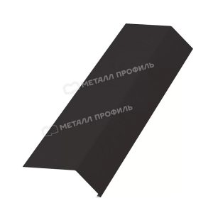 Металл Профиль Планка карнизная 100х69х2000 (VALORI-20-Brown-0.5)