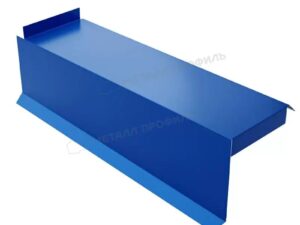 Металл Профиль Планка сегментная торцевая левая 400 мм NormanMP (ПЭ-01-5005-0.5)