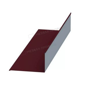 Металл Профиль Планка примыкания верхняя 140х90х2000 (ПЭ-01-3005-0.45)