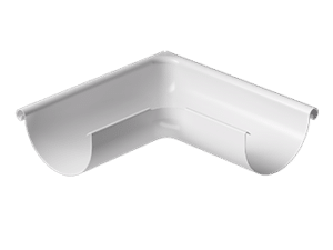 Döcke STAL PREMIUM Угол внешний 90⁰ D125 (Пломбир 9010)