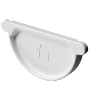 Döcke STAL PREMIUM Заглушка желоба D125 (Пломбир 9010)