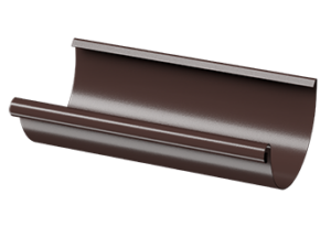 Döcke STAL PREMIUM Желоб полукруглый D125 3 м (Шоколад 8019)