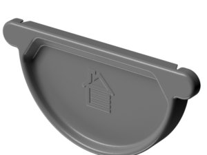 Döcke STAL PREMIUM Заглушка желоба D125 (Графит 7024)