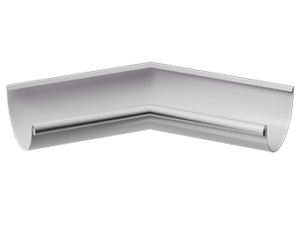 Döcke STAL PREMIUM Угол внутренний 135⁰ D125 (Пломбир 9010)