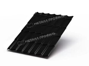 Металл Профиль М/черепица Ламонтерра PURMAN RAL9005 черный 0,50сталь