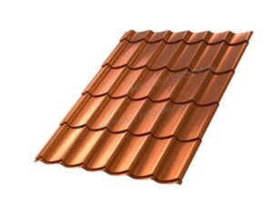 Металлочерепица МП Ламонтерра-X (AGNETA-20-CopperCopper-0.5)