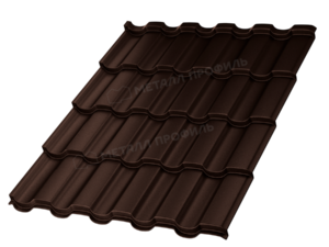 Металл Профиль М/черепица Монтекристо-S VALORI DarkBrown Темно-коричневый 0,50сталь