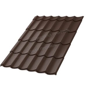 Металлочерепица МП Ламонтерра (VALORI-20-Brown-0.5)