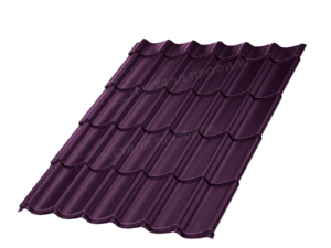 Металлочерепица МП Ламонтерра-XL (VALORI-20-Violet-0.5)
