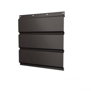 Софит металлический без перфорации 0,5 Satin с пленкой RR 32 темно-коричневый