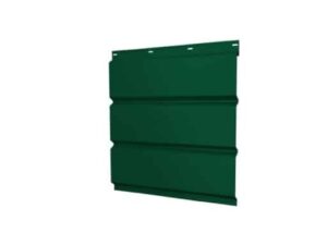 Софит металлический центральная перфорация 0,5 Satin Matt TX с пленкой RAL 6005 зеленый мох