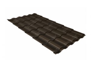 Grand Line Металлочерепица кредо 0,5 PurPro Matt 275 RR 32 темно-коричневый