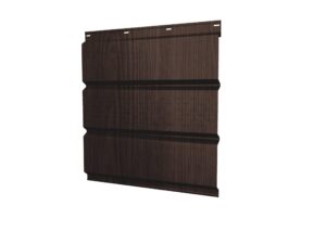 Софит металлический центральная перфорация 0,45 Print Premium с пленкой Antique Wood TwinColor
